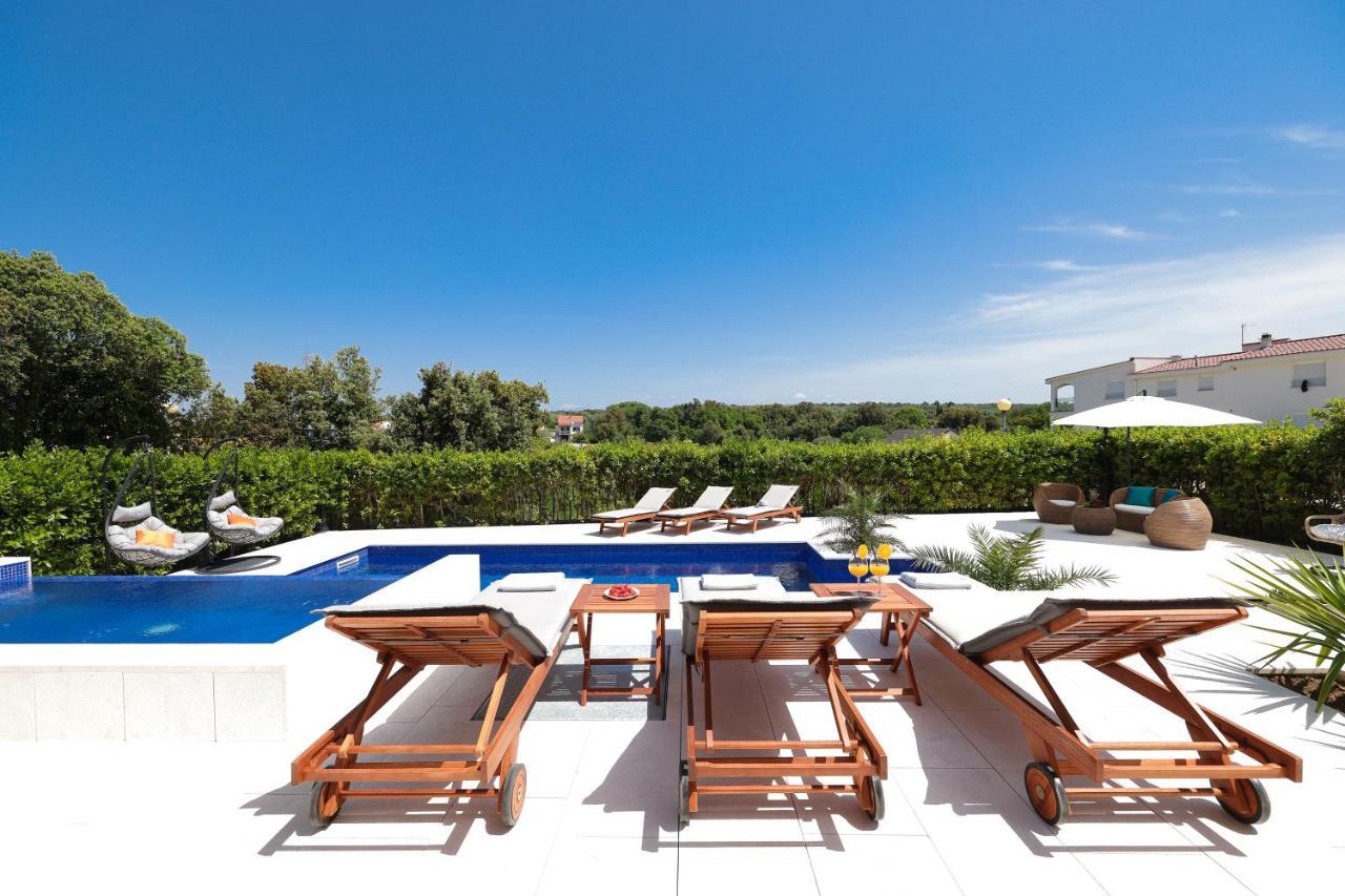 Villa Pino With Pool, Sauna & Jacuzzi Petrčane Dış mekan fotoğraf